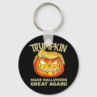 Trumpkin Make Halloween Great Again Men Funny Clas Keychain