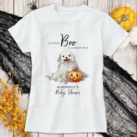 Little Boo Cute Halloween Baby Shower Mother To Be T-Shirt