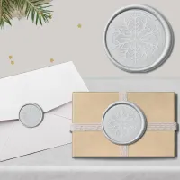 Elegant Snowflake Wax Seal Sticker