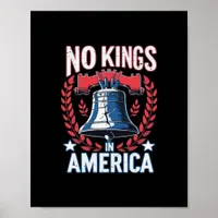 No Kings In America Design Classic Artistic Graphi Poster