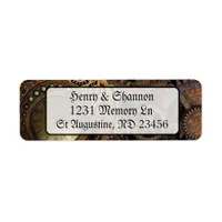 Steampunk Pocket Watch Renaissance Address Labels