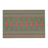 Southwest Sagebrush Green Geometric Design Placemat