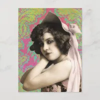 Vintage Woman Postcard