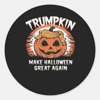 Trumpkin Make Halloween Great Again Funny Classic Round Sticker