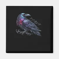 F-Caw-F Crow Classic Retro Style Magnet