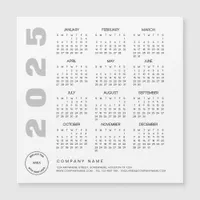 Logo 2025 Calendar Company Client Holiday Giveaway