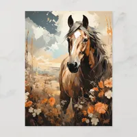 Gorgeous Horse AI Art Postcard