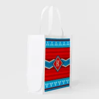 Southwest River Canyon Red Turquoise Personalized Grocery Bag