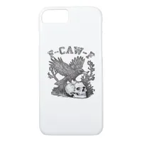 Gothic Funny F-Caw-F Humor Crow Essential Retro St iPhone 8/7 Case
