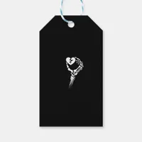 Skeleton Hand Holding Heart Simple Expression Gift Tags