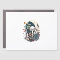 Aesthetic Goblincore And Cottagecore Mushroom Bota Car Magnet