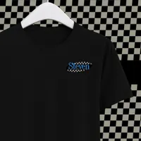 90s TV Comedy Black Blue Oval Your Name Logo T-Shirt