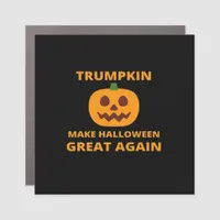 Trumpkin Make Halloween Great Again , Trumpkin Hal Car Magnet