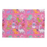 Cute Dinosaur Pattern on Pink |