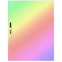 Diagonal Rainbow Gradient Red to Green Dry Erase Board