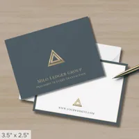 Professional Gold Logo  Note Card