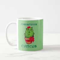 Cute Funny Christmas Catcus Holiday Cacti Art Coffee Mug