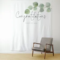 Congrats Class 2024 Eucalyptus Grad Photo Backdrop