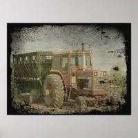 Old Tractor Poster