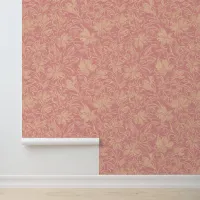 Classic Floral Elegant Flower Pretty Blush Pink Wallpaper