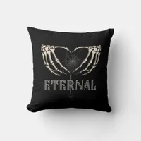Skeleton Hands Heart Classic Throw Pillow
