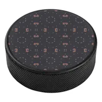 Stars And Unique Spaceship Pattern Hockey Puck