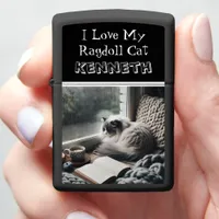 Ragdoll Cat Raindrop Rhapsody: Ragdoll Cozy Calm Zippo Lighter