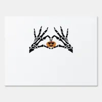 Spooky Heart Hands Dark Gothic Tone Sign