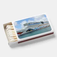 AIDAluna cruise ship anchered off Grenada island Matchboxes