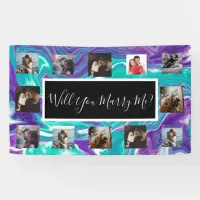 Will You Marry Me Proposal Banner with Photos