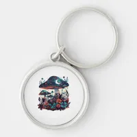 Cottagecore And Aesthetic Goblincore Mushroom Fair Keychain