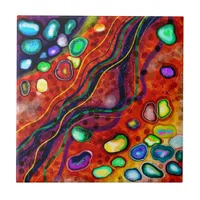 Colorful Art   Ceramic Tile