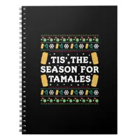 Tis Season For Tamales Funny Mexican Christmas Notebook