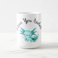 Axolotl Adorable Cute Cartoon Like Love Pun Coffee Mug