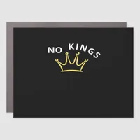 No Kings Classic Retro Cool Car Magnet