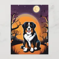 Halloween Bernese Mountain Dog Postcard