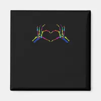 Cute Skeleton Sign Colorful Halloween Classic Magnet