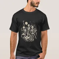 Dancing Around The Bonfire Skeletons T-Shirt