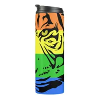 Rainbow Tiger Thermal Tumbler