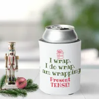 Funny Christmas Pun | Holiday Grammar Humor Can Cooler