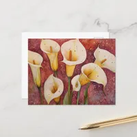 Calla Lillies Postcard