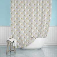 Sand Dollar and Starfish on Driftwood Background Shower Curtain