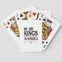 No Kings In America Since 1776 Vintage Graphic Coo Poker Cards