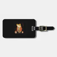 Frog Goblincore Academia Aesthetic Mushroom Luggage Tag