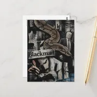 Political Blackmail Mixed Media Collage Postcard