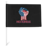No Kings Anti Classic Retro Style Car Flag