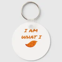 Im What I Yam Playful Pun Mood Keychain