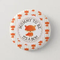 Mommy To Be Button Woodlands Theme