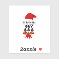 Christmas Let's Get Lit Classic Sticker
