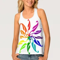 Tank top (ao) - Color Wheel Leaves